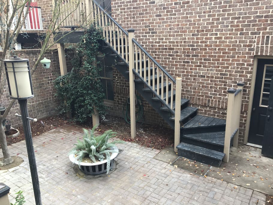 Lovely, quiet courtyard shared with the main house.