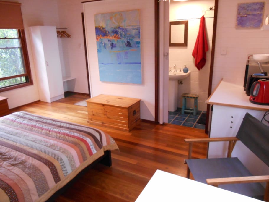 And a bright, sun filled studio for you - perched up on the hill.