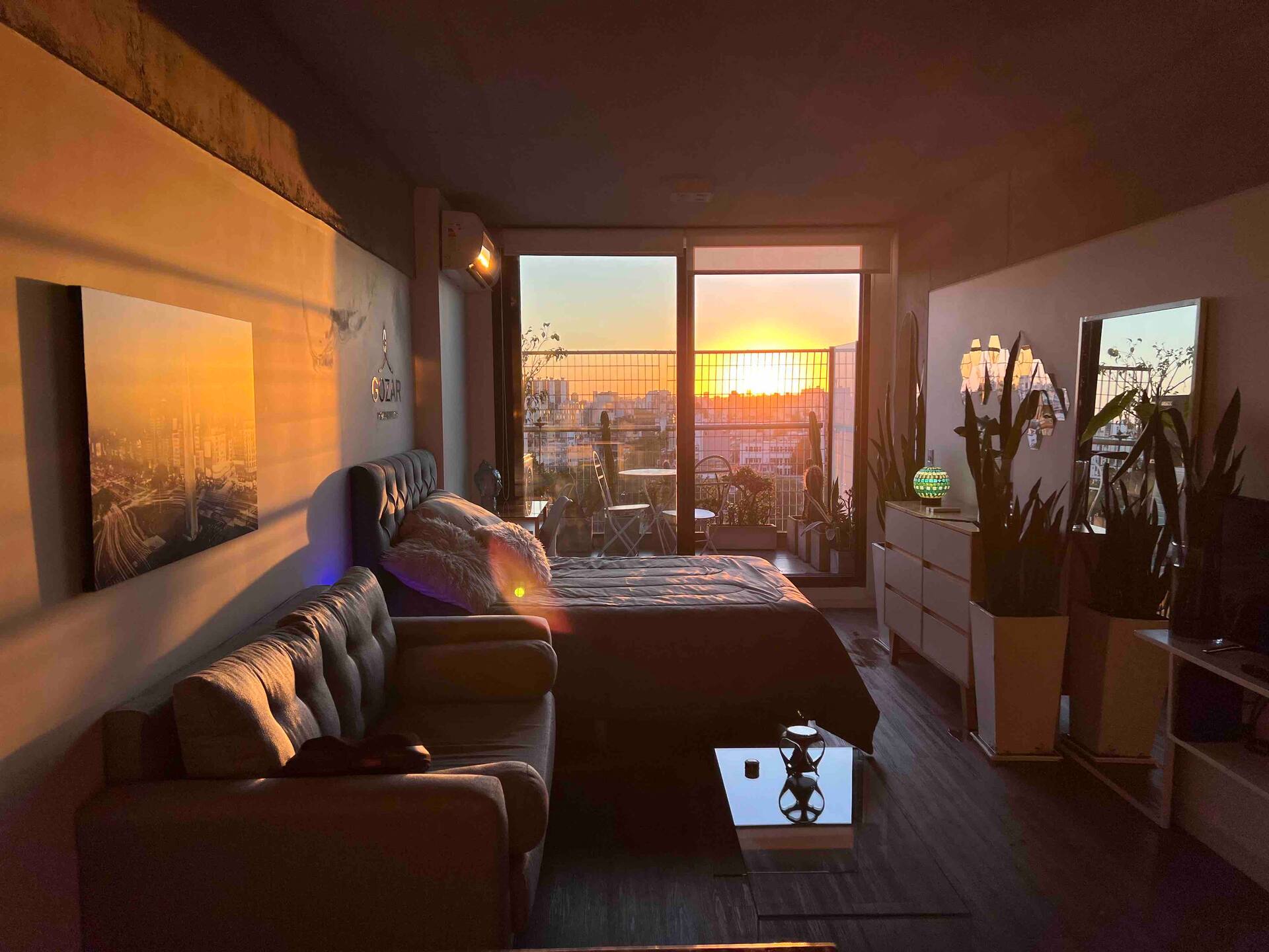 Studio em Buenos Aires com terraço e vista