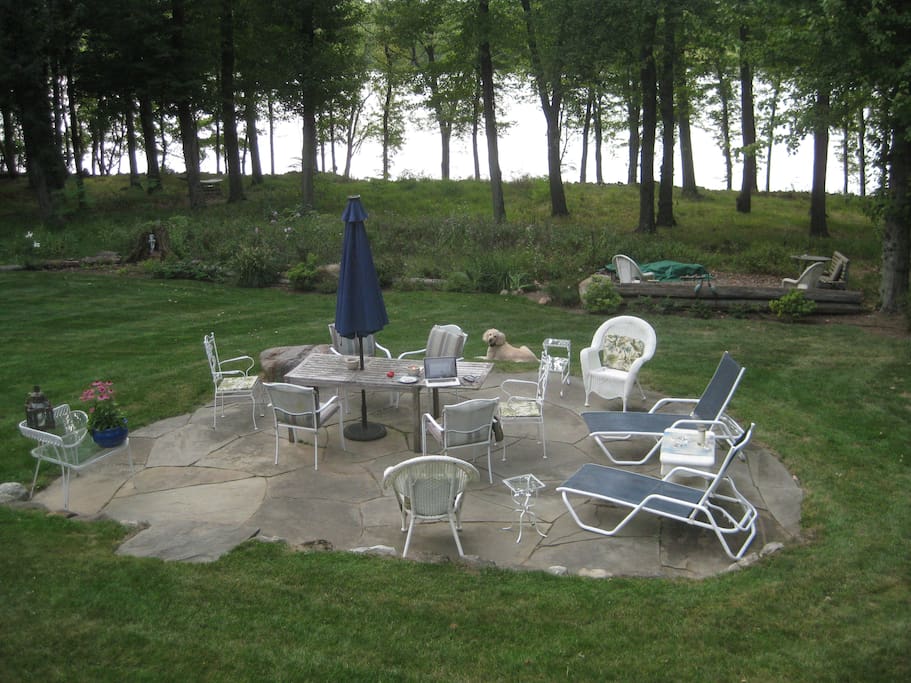 Lake patio