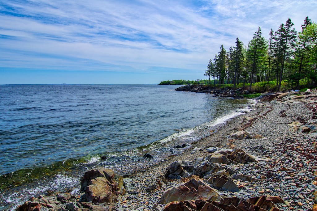 Private beach