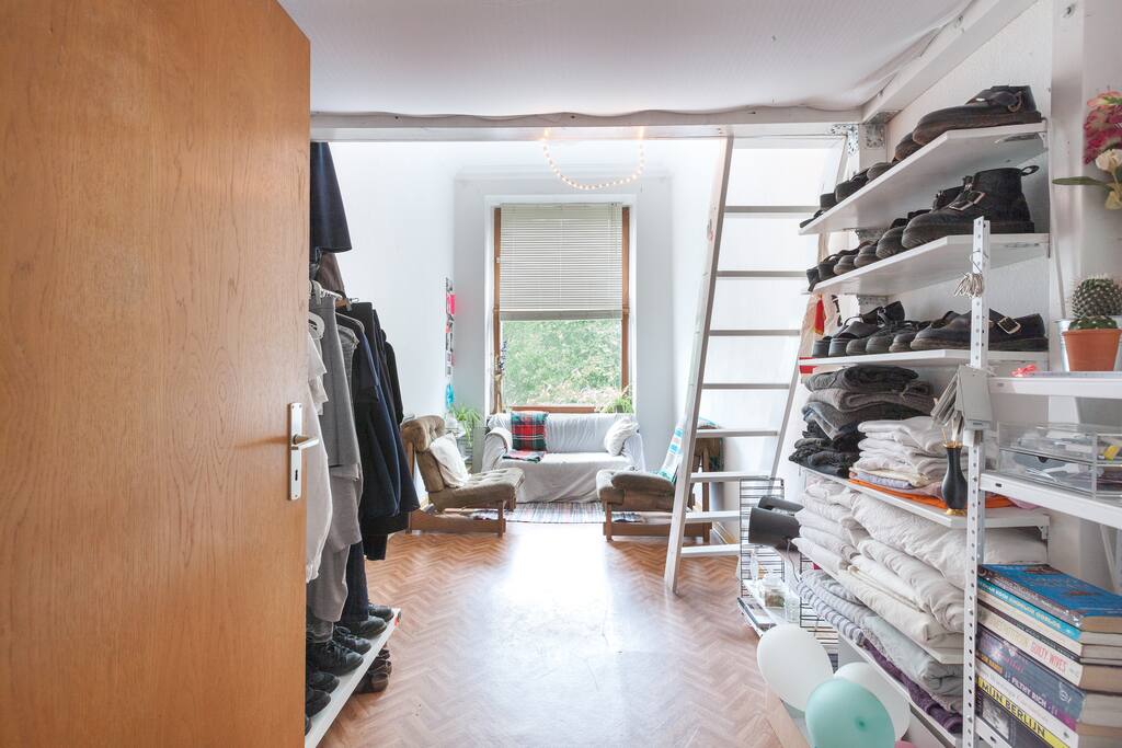 I have big windows + nice view on the street.