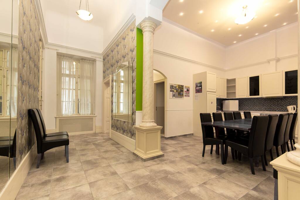Hallway and dining area