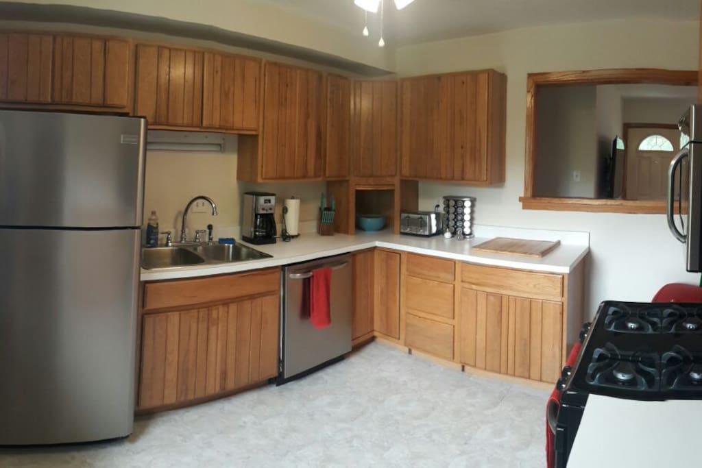 Fully Stocked Kitchen with Stainless Appliances