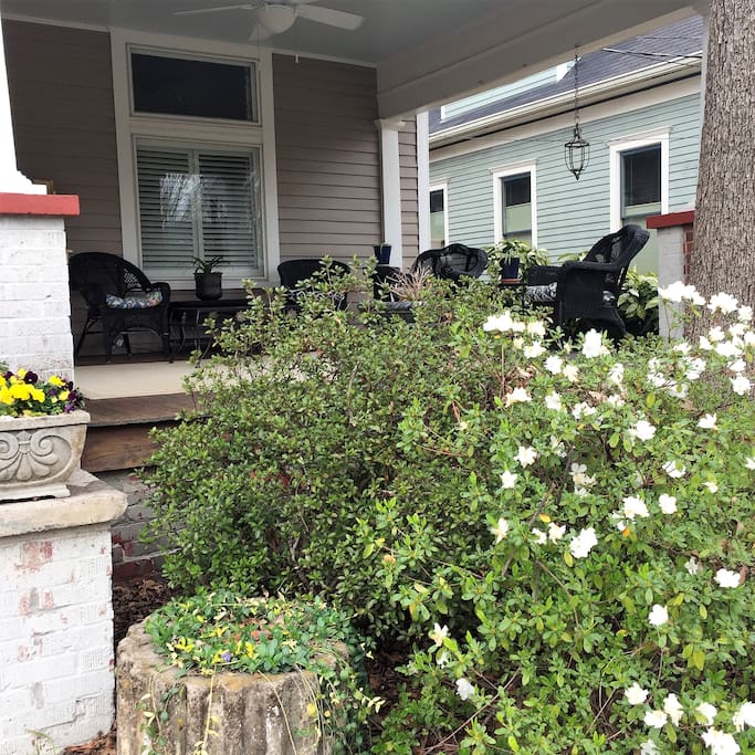 Guest's private front porch