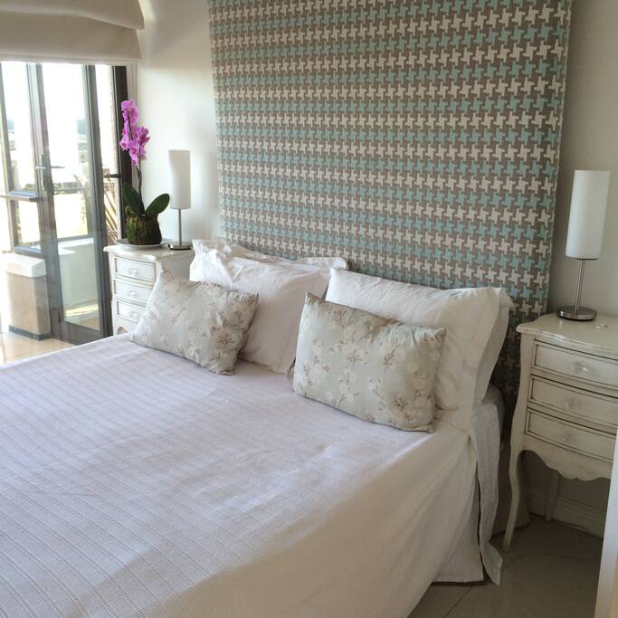 Bedroom with adjoining bathroom