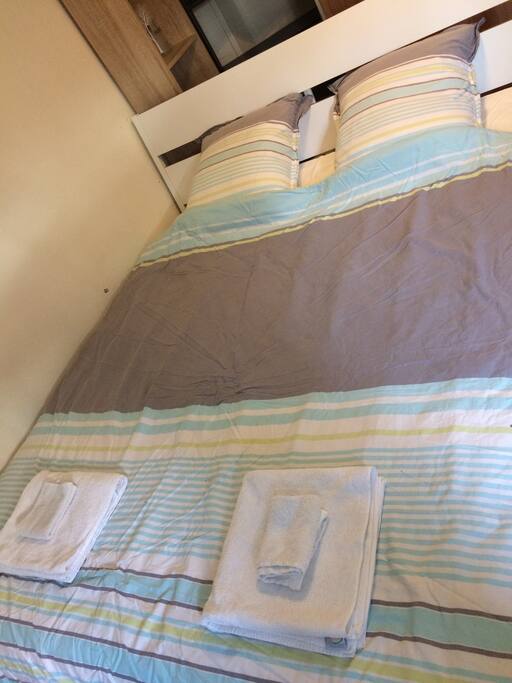 1st bedroom, double bed 160cm