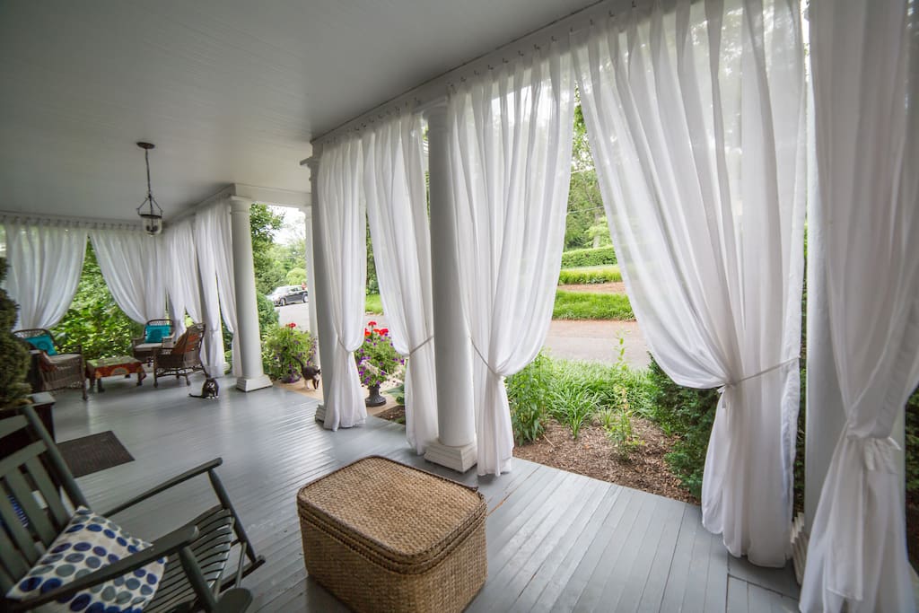 Enjoy morning coffee on the spacious front porch.
