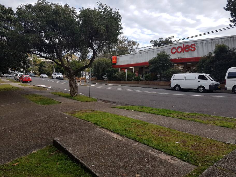 Supermarket opposite unit. Very convenient.