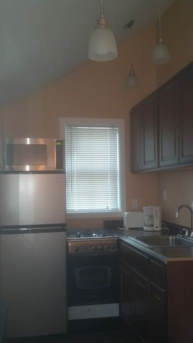 New Kitchenette with stainless steal appliances