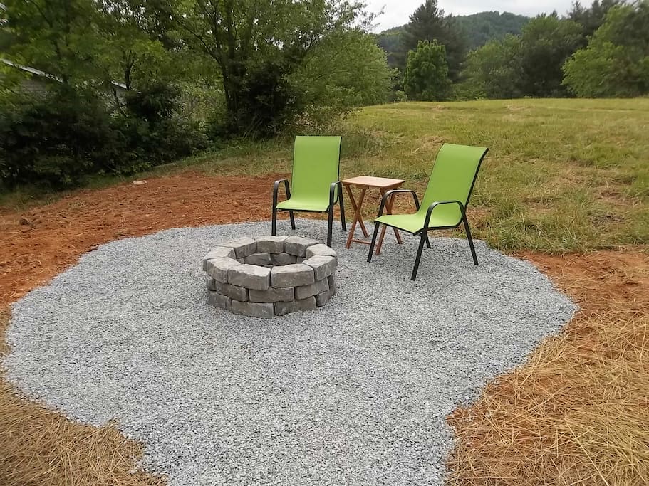 fire pit area for R & R.