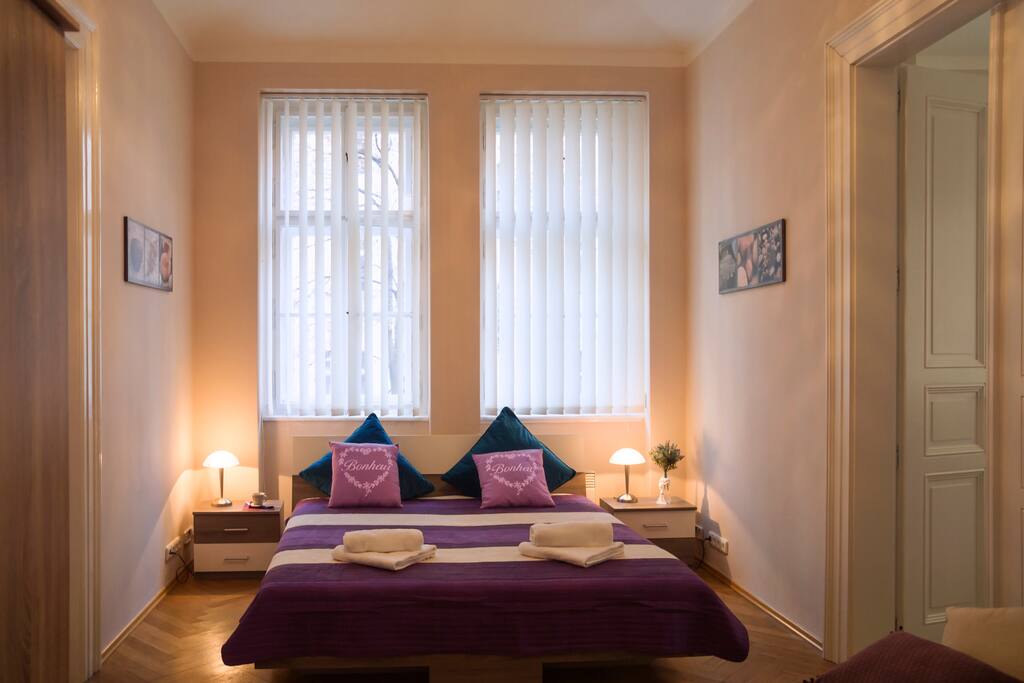 Bedroom №2: with king-size bed for two person and foldout sofa for two person.
