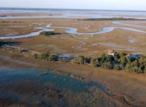 5 Acre Estate with 7 Private Islands on Deep Water