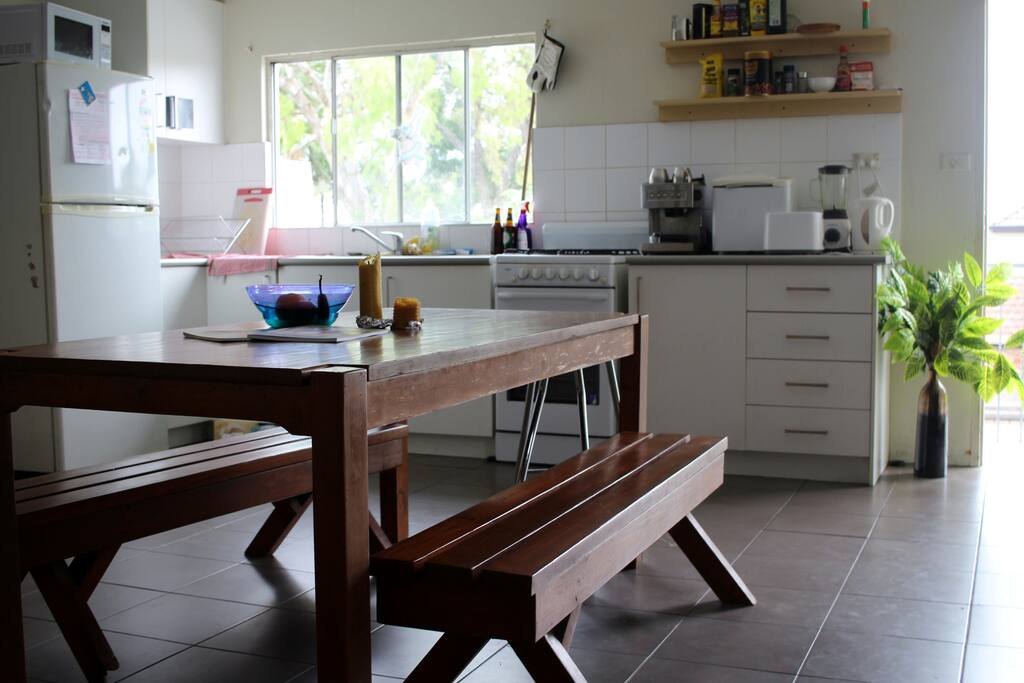 Spacious, sunlit kitchen/living area. Perfect for socialising