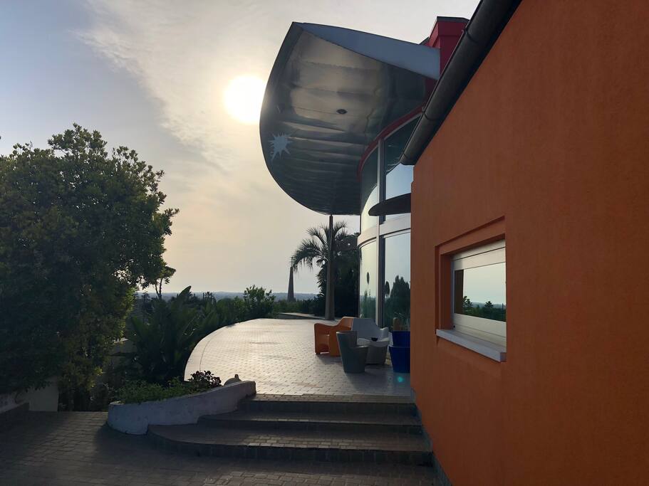 Terrazza con spazi in comune