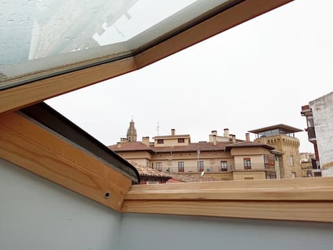 A bright penthouse in the heart of Haro