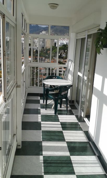 Terraza Acristalada y muy amplia