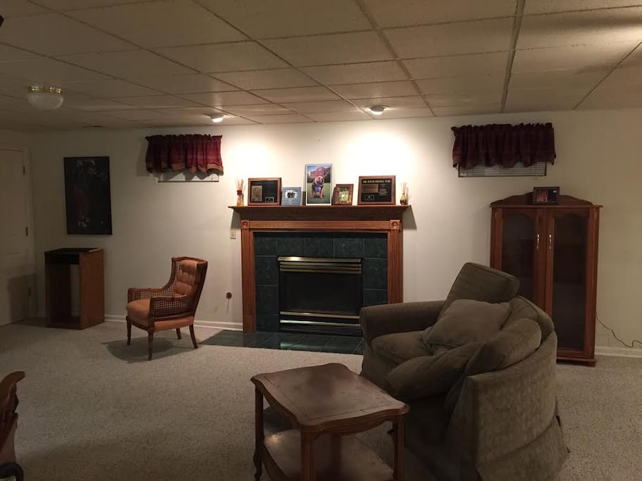 Living Area with Large TV