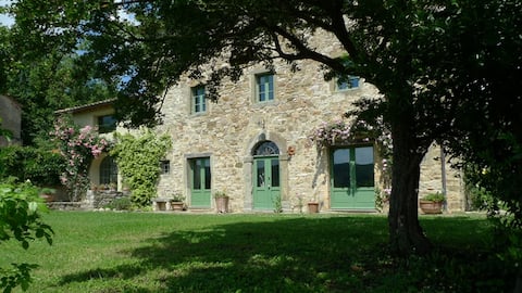 Traditional stone house in Tuscany