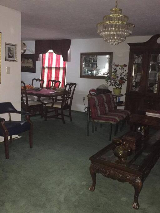 Living room dining area