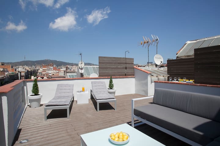 Great center Penthouse with private terrace