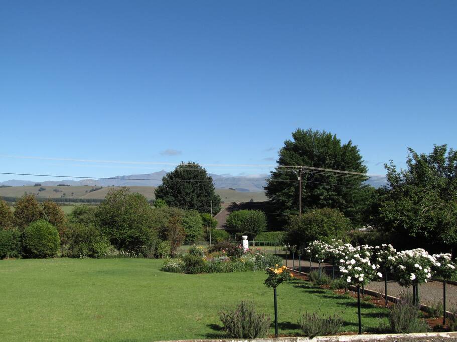 The view from The Mount Grace House.