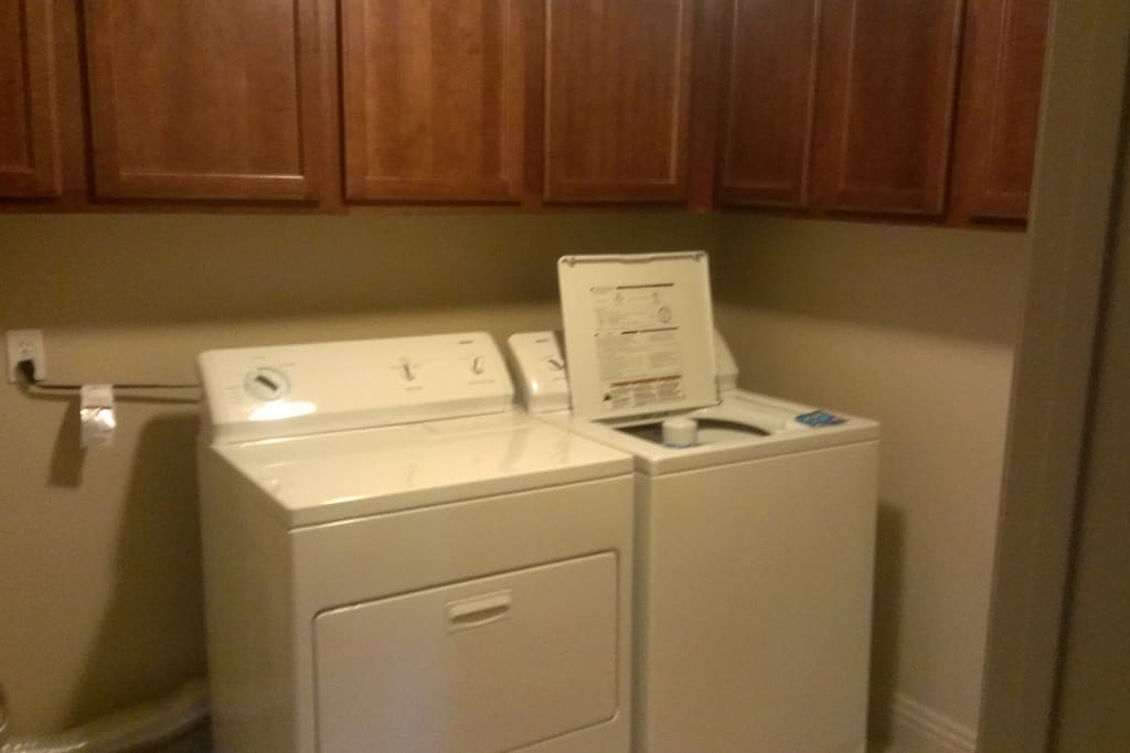 washer and dryer in unit