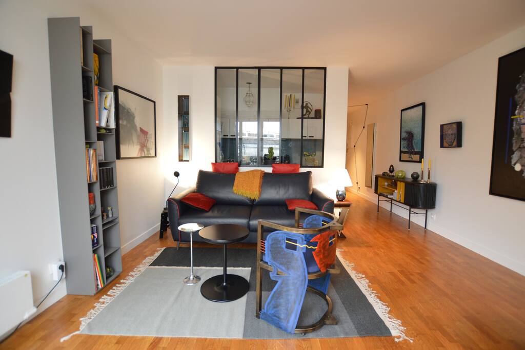 Living room with convertible sofa bed