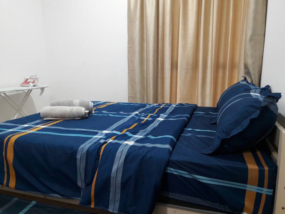 Master room. Iron and hairdryer included