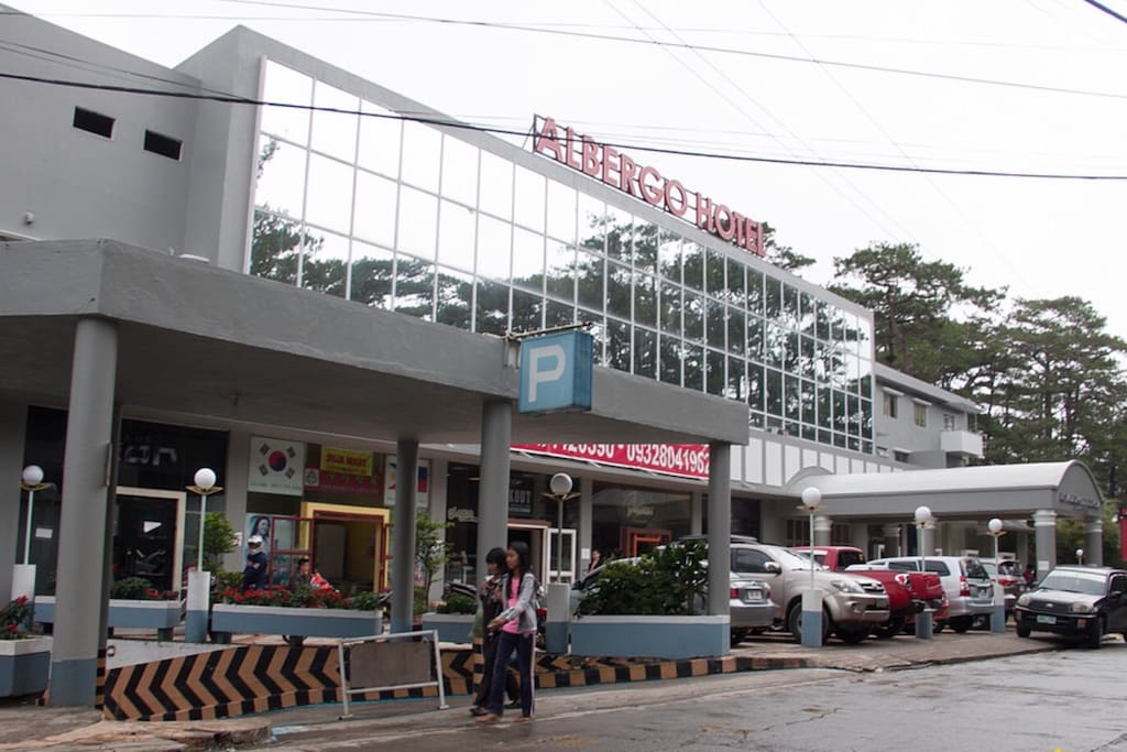 Facade of Albergo Residences along main road (Baguio-Pacdal-Antamok Road)