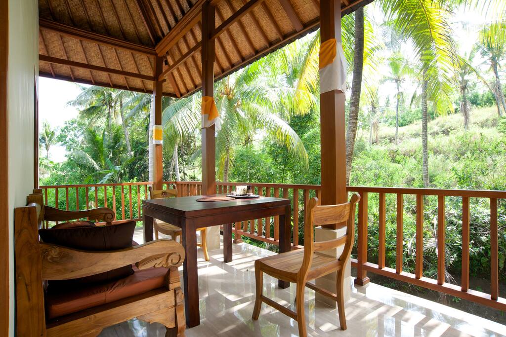 Beautiful private balcony off of your room
