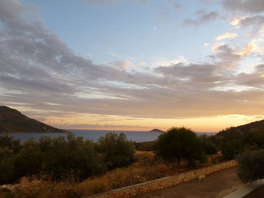 Sunset from the balcony