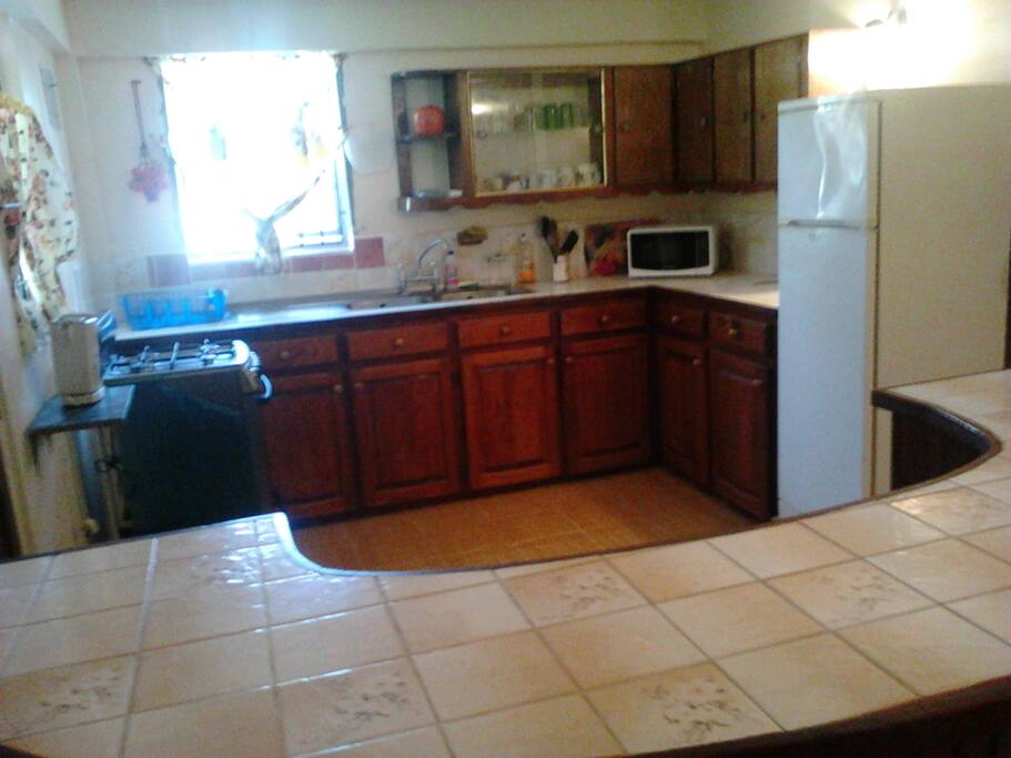 Kitchen and main entrance