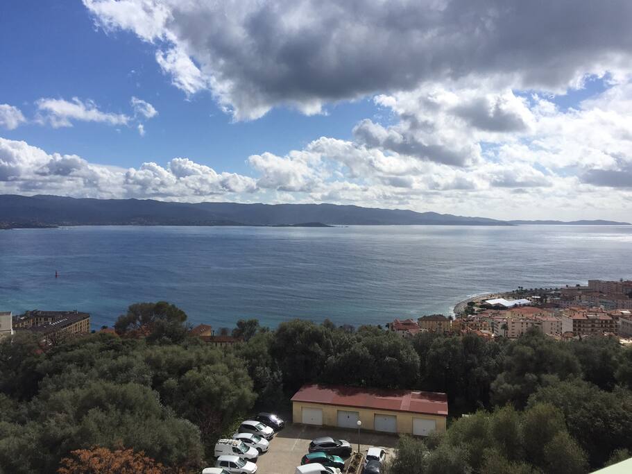 vue golfe d'Ajaccio