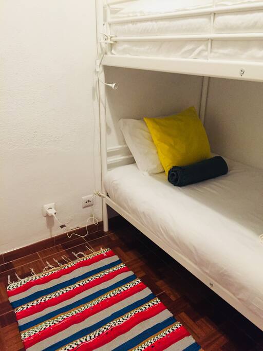 Yellow room with bedside light