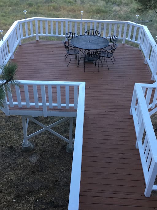 Two large decks for dinning, grilling, relaxing in the spa or just kickin back.