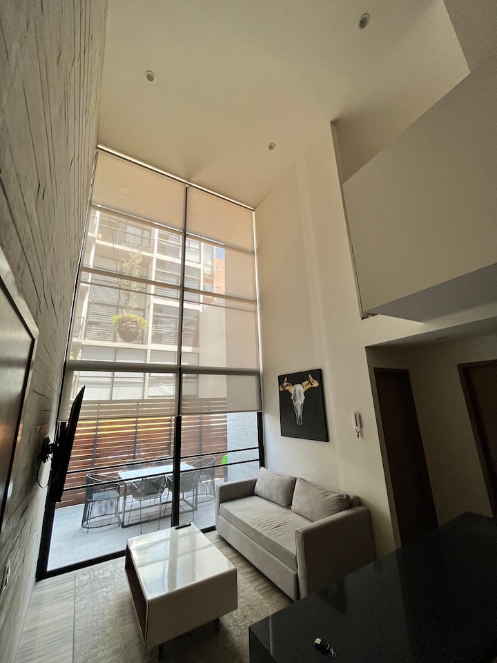 Urban Loft Americana: Doble Altura, Pool, Rooftop - 과달라하라