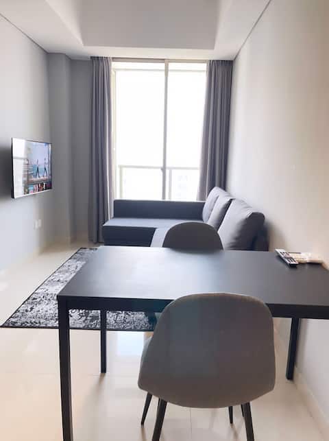 51L Cozy 1BR  suite in lux apartment netflix