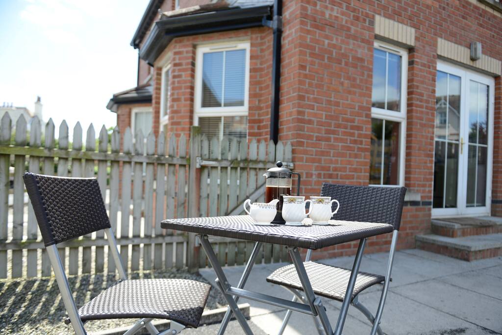 Back enclosed patio area