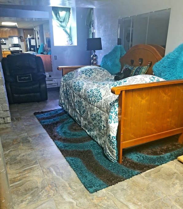 2 twin beds top and bottom or side by side together
