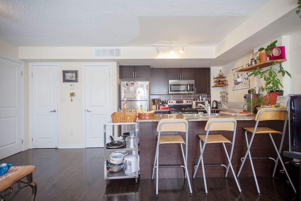 Fully supplied kitchen for your enjoyment.