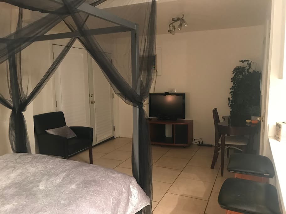 Fully furnitured with desk