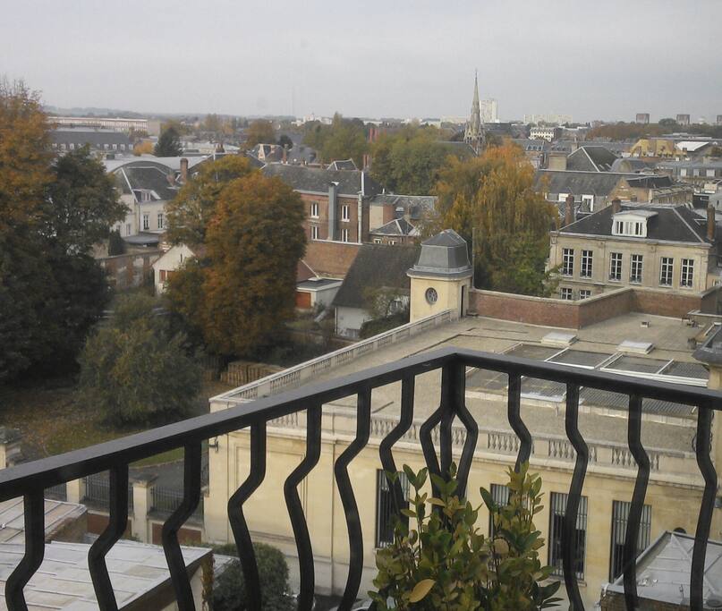 une vue du balcon