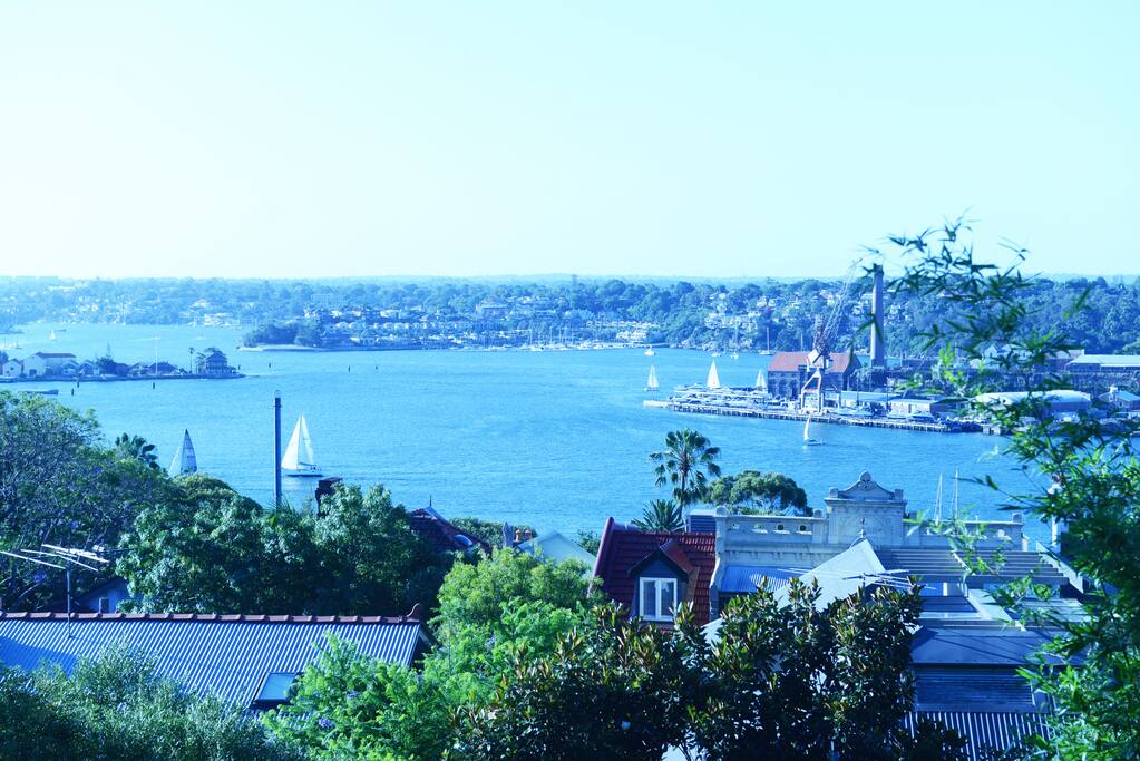 Sydney Harbour overlooking Cockatoo Island