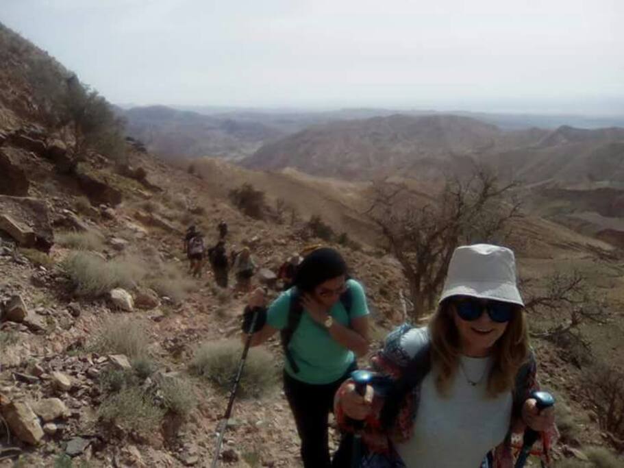 Hiking in the mountains