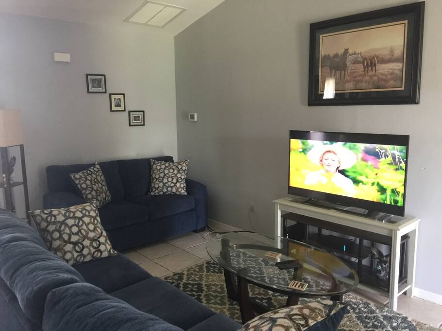 Relax in the living room.