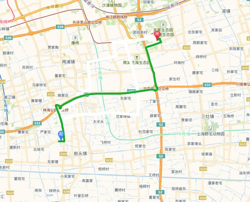 从住处开车到迪斯尼度假区21公里,到上海野生动物园19公里,