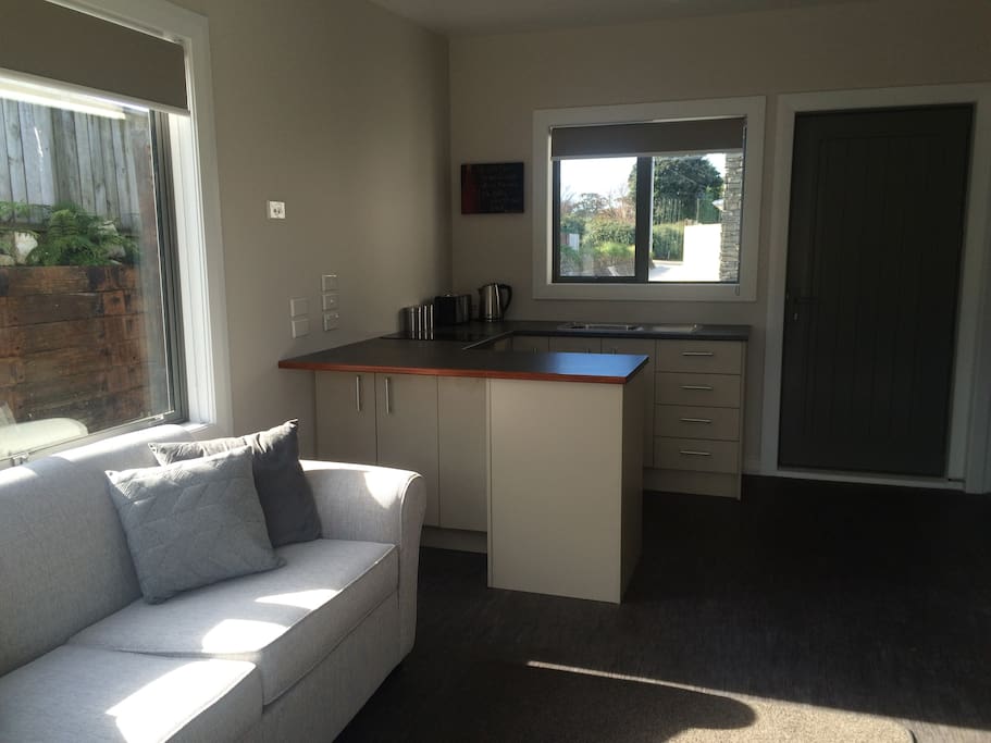 Living space with kitchenette
