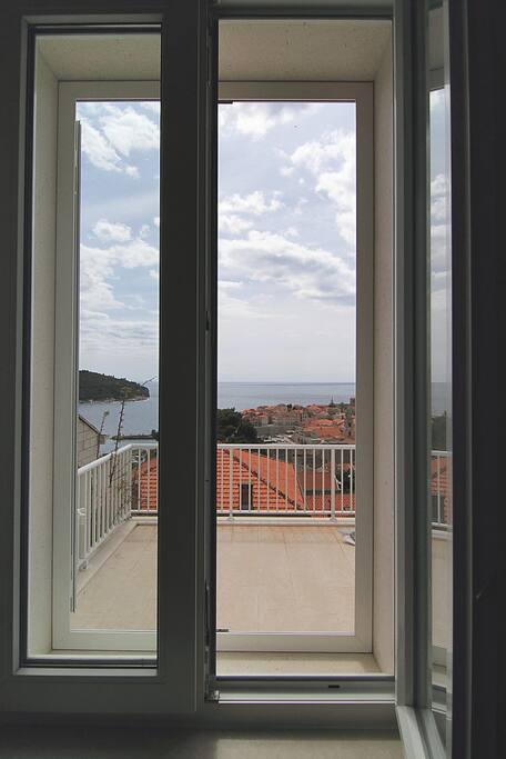 View to Old town from bedroom window
