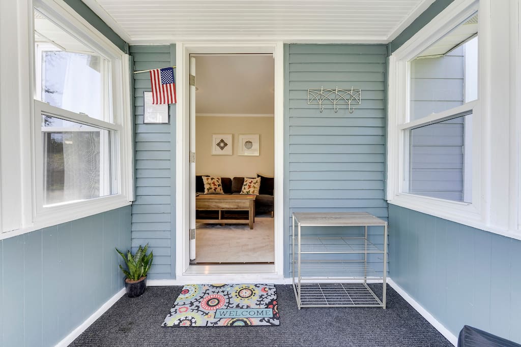 Front entrance to the house